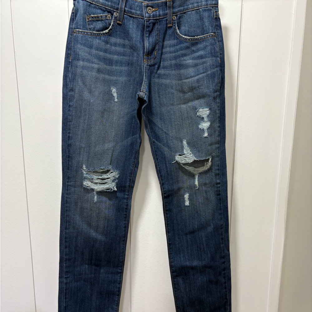 Carmar Desmond Jeans Womens Size 25 Light Washed Distressed Denim Pants New